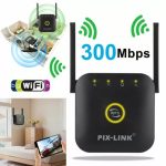300 méter hatótávolságú, nagy teljesítményű WiFi erősítő, WiFi repeater