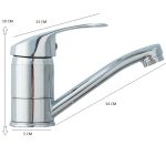 TRENDY'S mosdó csaptelep, króm