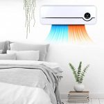 Elektromos kerámia 2 az 1-ben hordozható fűtőtest/légkondicionáló falra szerelhető 2000W