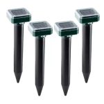 4 darab napelemes, ultrahangos vakondriasztó, kártevőriasztó, vadriasztó